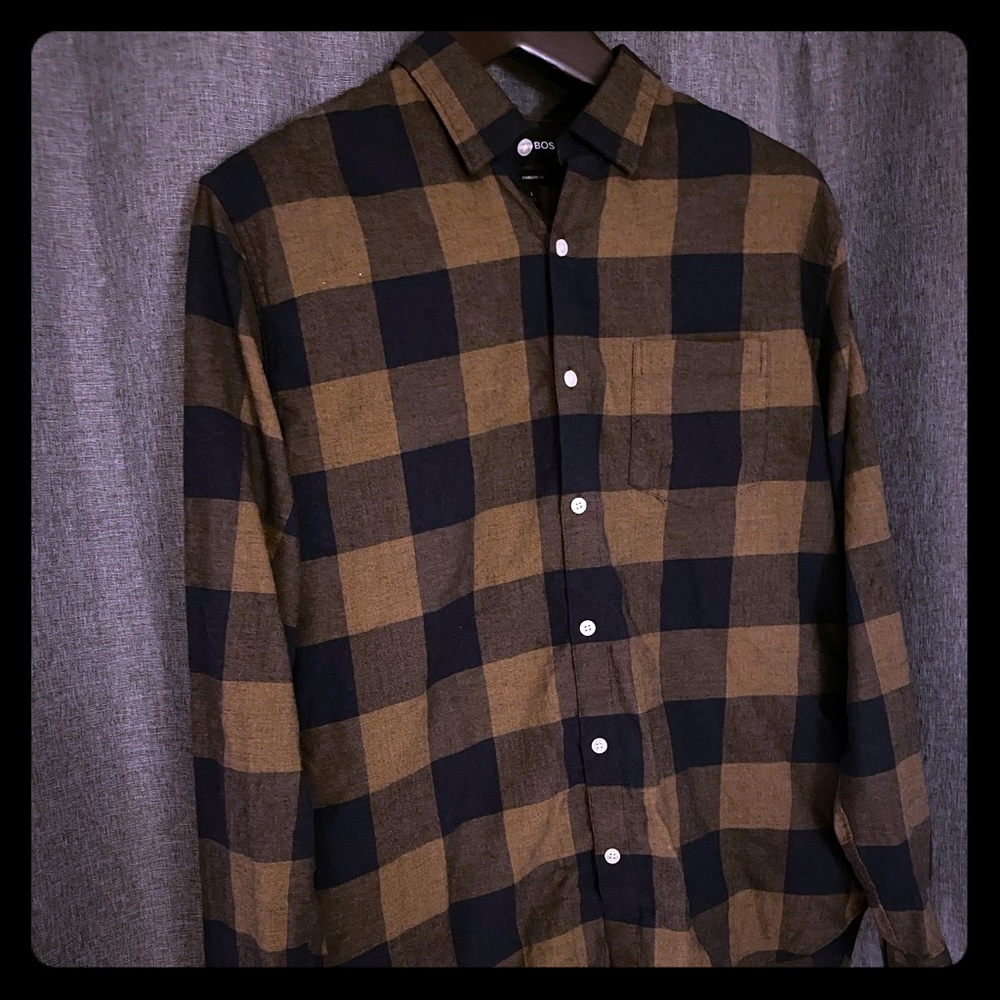 Bonobos Men’s Buffalo Check Brushed Button Down